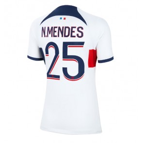 Paris Saint-Germain Nuno Mendes #25 Gostujuci Dres za Ženska 2023-24 Kratak Rukavima